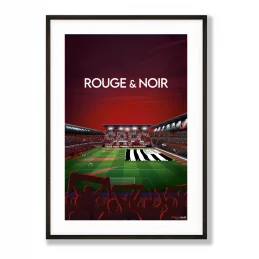 AFFICHE ROUGE ET NOIR