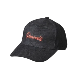 CASQUETTE NOIRE RENNAIS ROUGE