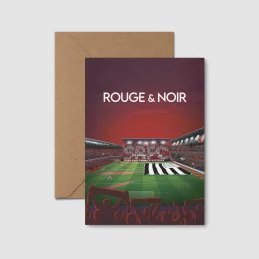 CARTE POSTALE - ROUGE & NOIR
