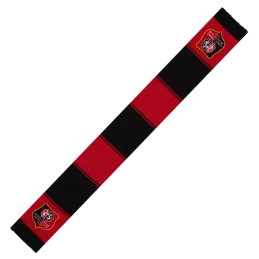 ECHARPE ROUGE ET NOIR LOGO