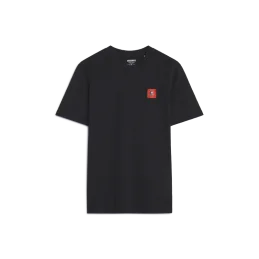 T-SHIRT NOIR CARRÉ ROUGE...