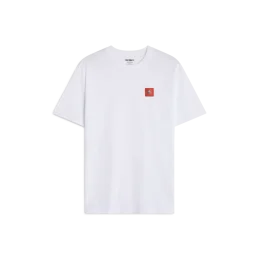 T-SHIRT BLANC CARRÉ ROUGE...