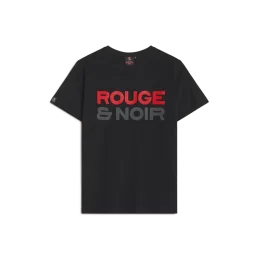 T-SHIRT NOIR "ROUGE ET...