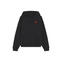 SWEAT NOIR HERMINE ROUGE ADULTE
