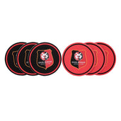 DESSOUS DE VERRE ROUGE & NOIR