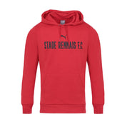 SWEAT À CAPUCHE ROUGE ADULTE