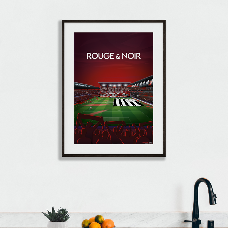 AFFICHE ROUGE ET NOIR