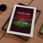 AFFICHE ROUGE ET NOIR