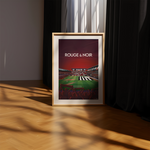 AFFICHE ROUGE ET NOIR