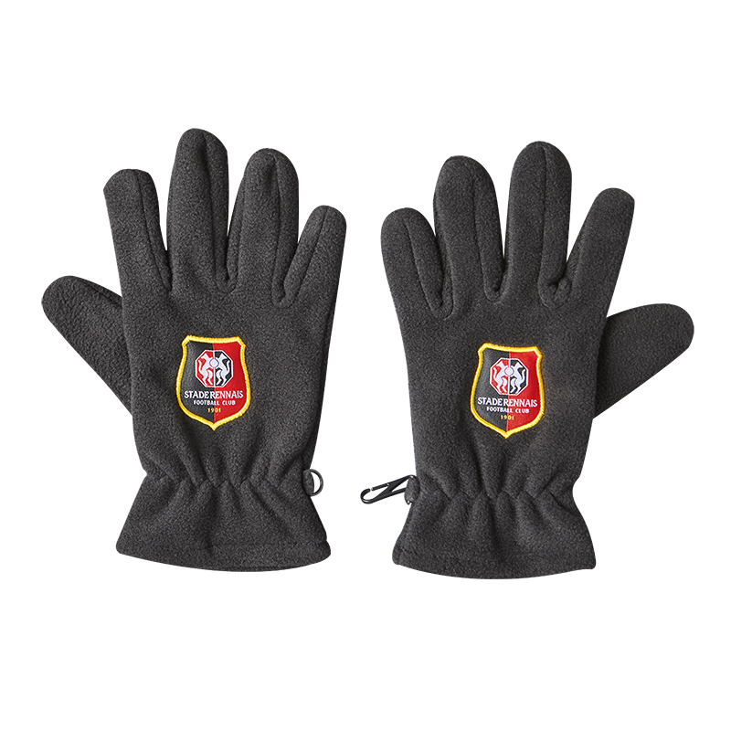 GANTS POLAIRE NOIR LOGO