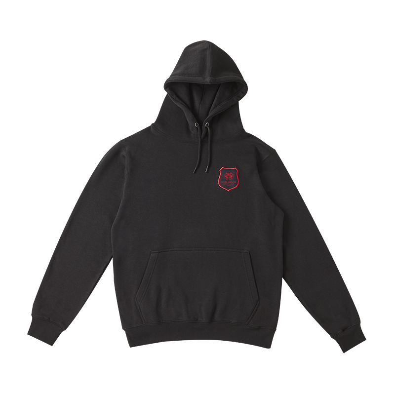 SWEAT NOIR LOGO ROUGE JUNIOR