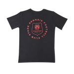 T-SHIRT NOIR LOGO ROUGE JUNIOR