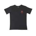 T-SHIRT NOIR LOGO ROUGE JUNIOR