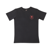 T-SHIRT NOIR LOGO ROUGE JUNIOR