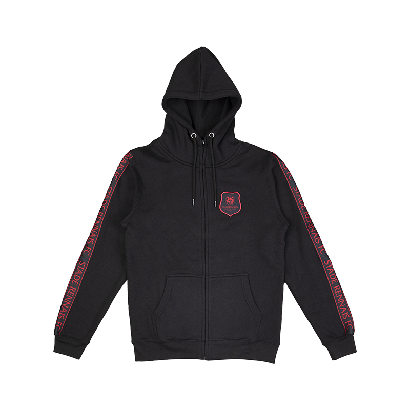 VESTE NOIRE LOGO ROUGE JUNIOR