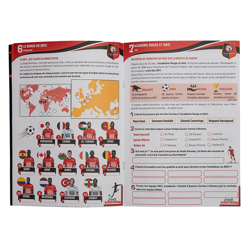 CAHIER D'ENTRAINEMENT SRFC