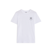 T-SHIRT BLANC FILET DOS ADULTE
