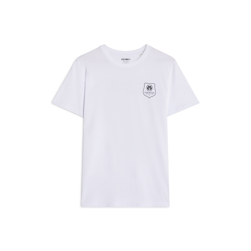 T-SHIRT BLANC FILET DOS ADULTE
