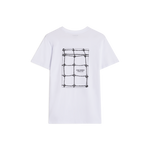 T-SHIRT BLANC FILET DOS ADULTE