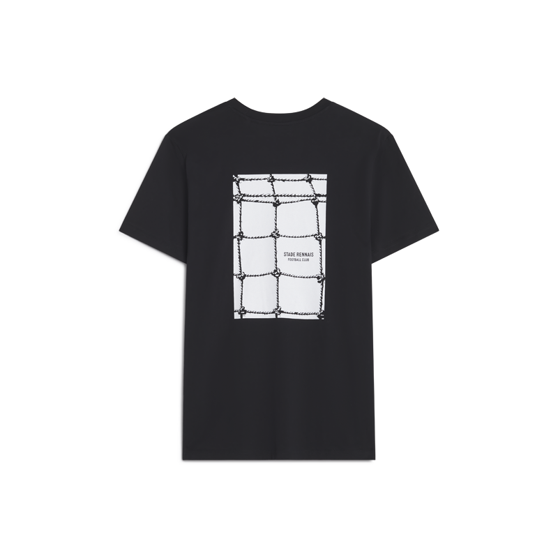T-SHIRT NOIR FILET DOS ADULTE