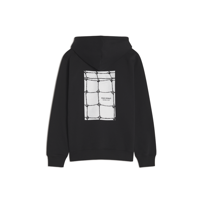 SWEAT NOIR FILET DOS ADULTE