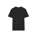 T-SHIRT NOIR CARRÉ ROUGE ADULTE