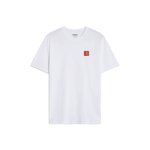 T-SHIRT BLANC CARRÉ ROUGE ADULTE