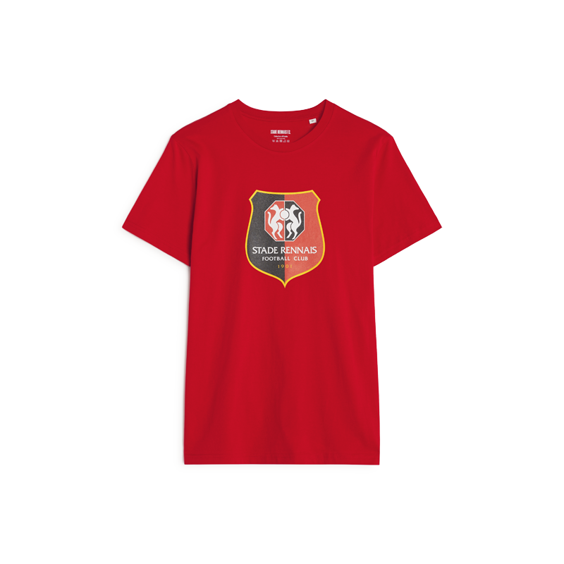 T-SHIRT ROUGE LOGO ADULTE