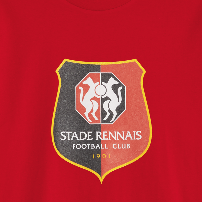 T-SHIRT ROUGE LOGO ADULTE