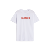 T-SHIRT BLANC SRFC ROUGE ADULTE