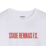 T-SHIRT BLANC SRFC ROUGE ADULTE