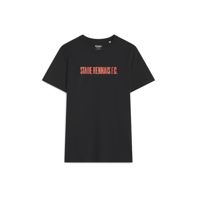 T-SHIRT NOIR SRFC ROUGE JUNIOR